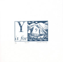 Load image into Gallery viewer, Y is for Yacht - Alphabet Silkscreen Print