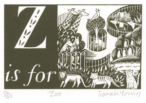 Z is for Zoo - Alphabet Silkscreen Print