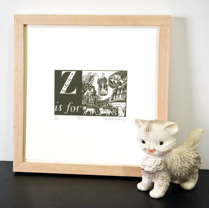 Z is for Zoo - Alphabet Silkscreen Print