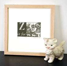 Load image into Gallery viewer, Z is for Zoo - Alphabet Silkscreen Print