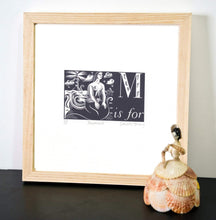 Load image into Gallery viewer, M is for Mermaid - Alphabet Silkscreen Print