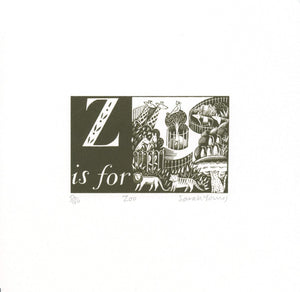 Z is for Zoo - Alphabet Silkscreen Print