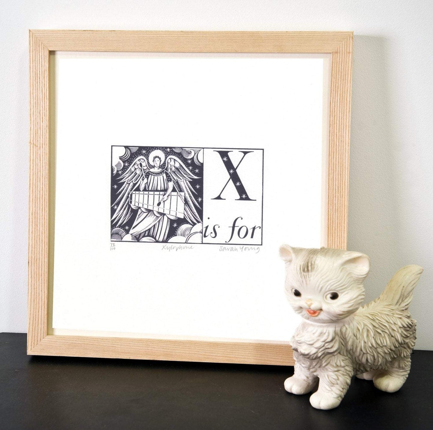 X is for Xylophone - Alphabet Silkscreen Print