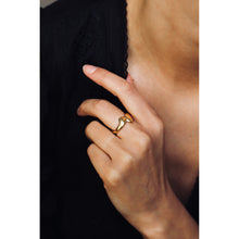 Load image into Gallery viewer, In Flow Ring in Gold Plated Silver