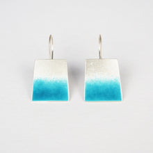 Load image into Gallery viewer, Deep Turquoise Trapezium Earrings