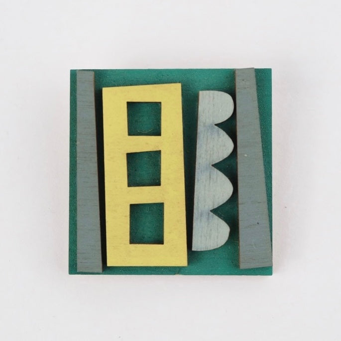 Collage Brooches