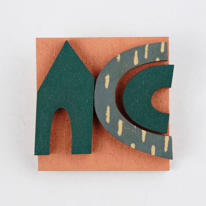 Collage Brooches