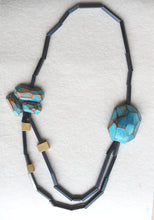 Load image into Gallery viewer, Turquoise Tubes Necklace