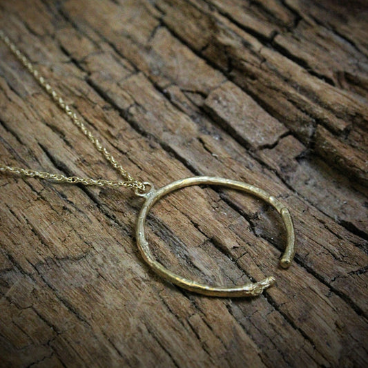 Branch Hoop Necklace
