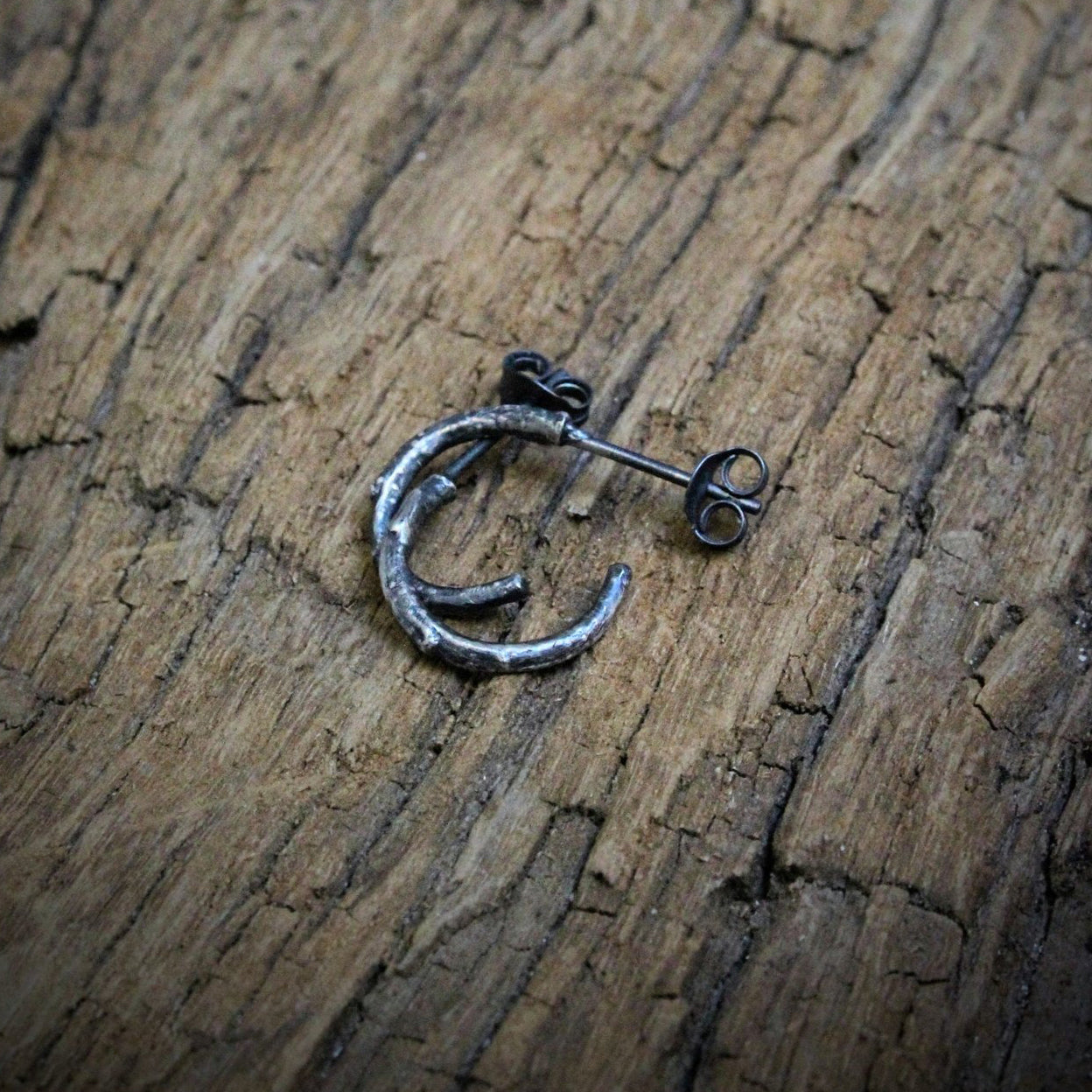 Branch Hoop Earrings Mini