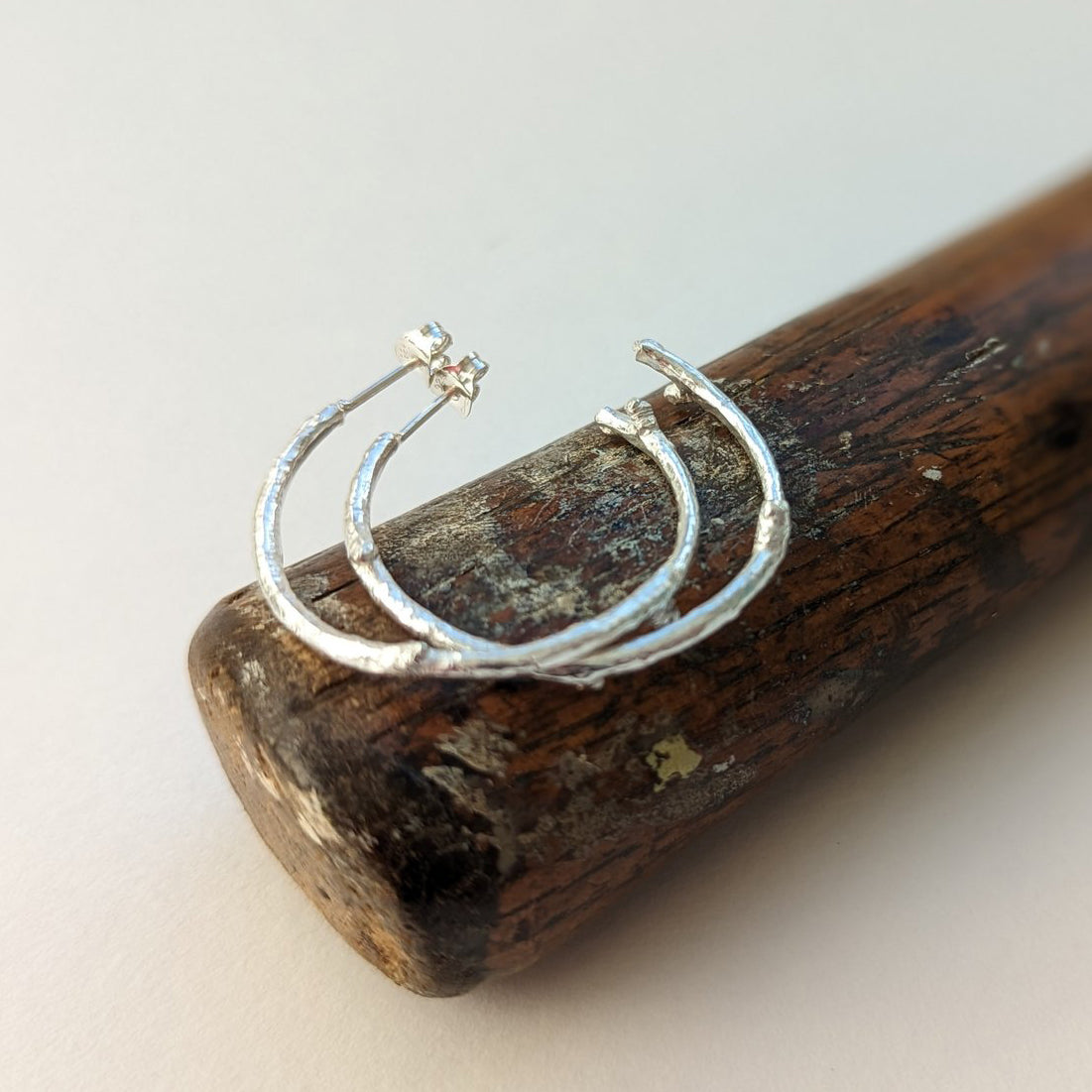 Branch Hoop Earrings Medium