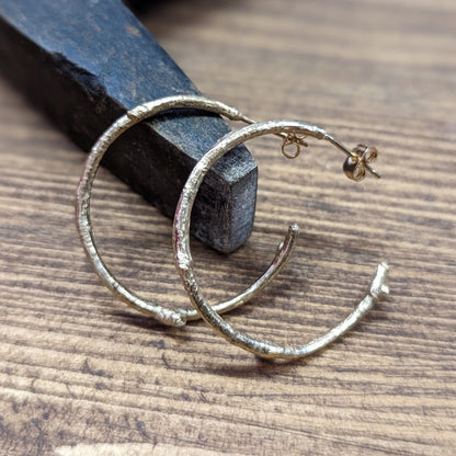 Branch Hoop Earrings Large