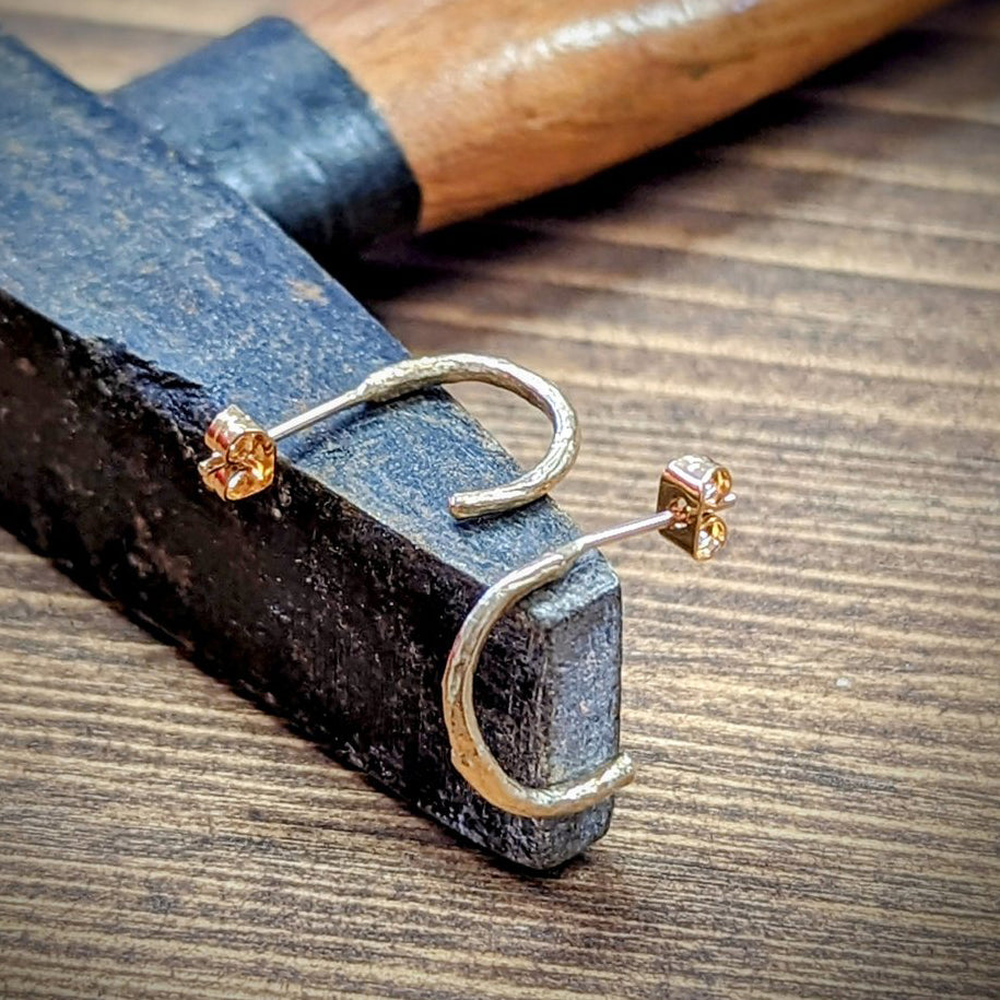 Branch Hoop Earrings Mini