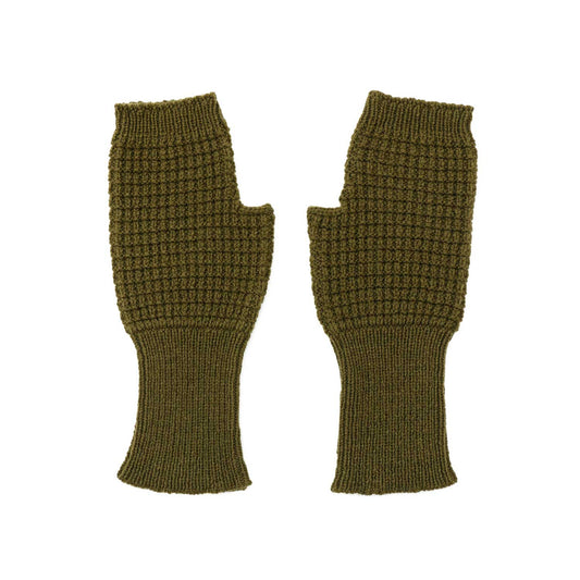 Sussex Field Fingerless Gloves in Olive Dun