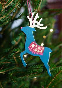 Wooden Reindeer Decorations